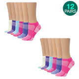 12-Pack Hanes Xtemp No Show Socks - Assorted Colors