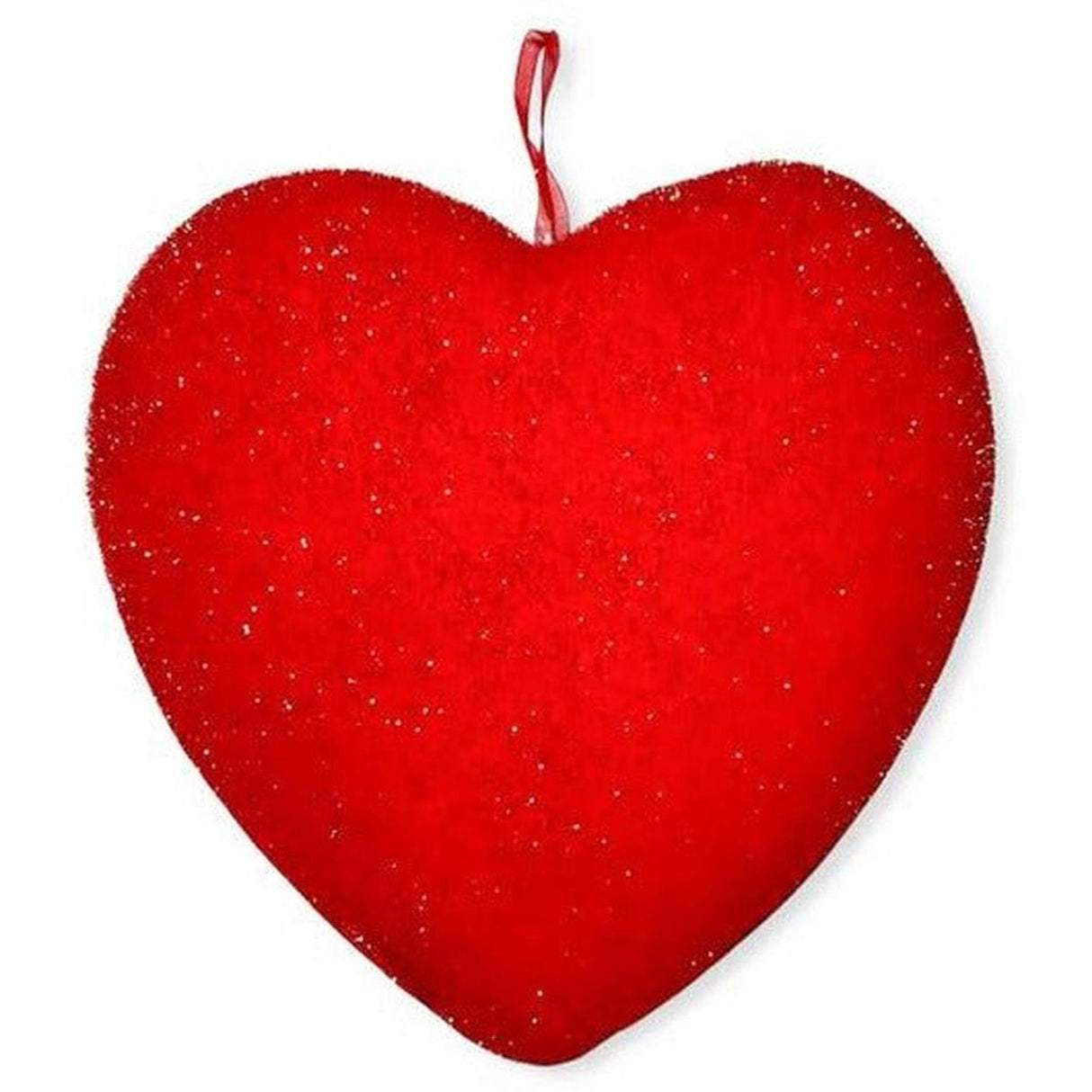 12" Flocked Heart