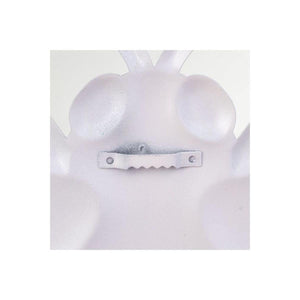 12" Metal Embossed Bee Hanger: Yellow