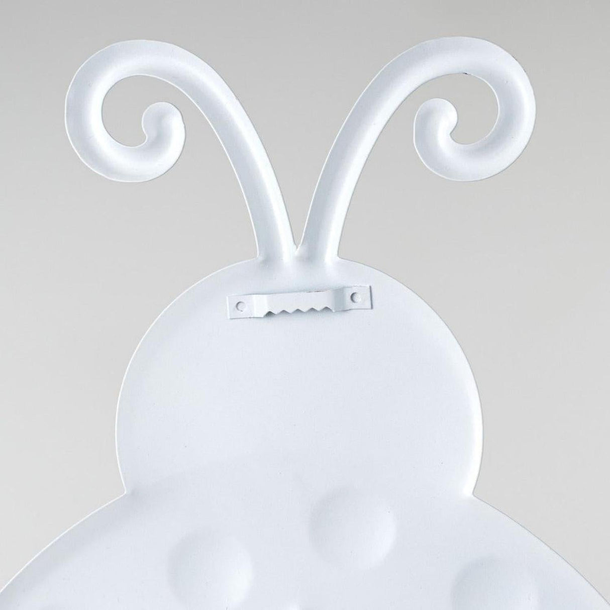 12" Metal Embossed Ladybug Hanger: Plaid Check