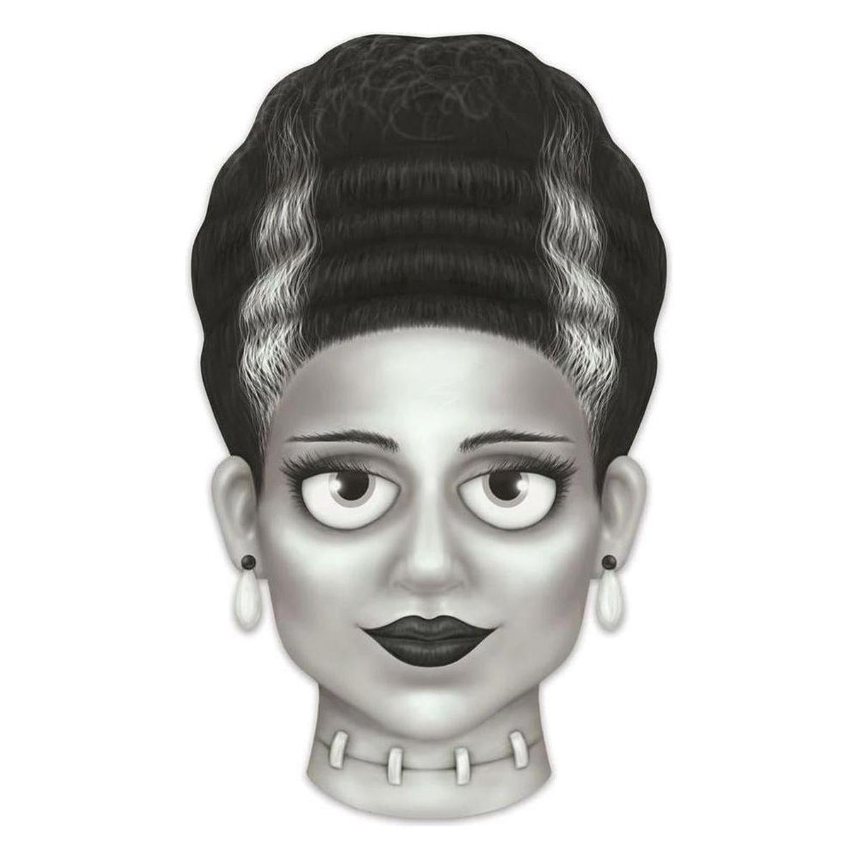 12" Metal Embossed Sign: Mrs. Frankenstein (Grey)