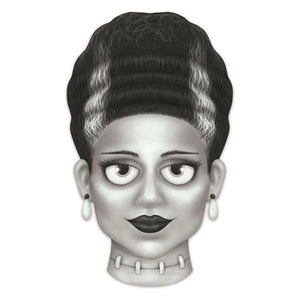 12" Metal Embossed Sign: Mrs. Frankenstein (Grey)