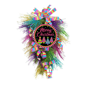12" Metal Sign: Merry Bright Christmas