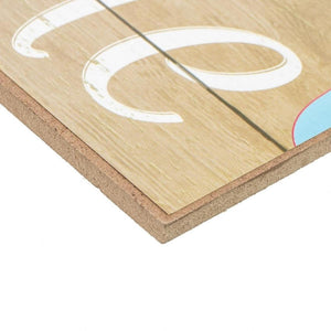 12" Wooden Sign: Welcome/Flip Flops