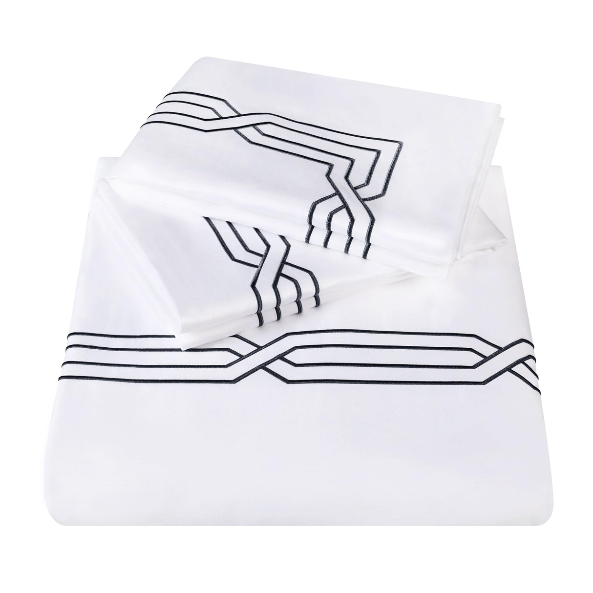 1200 Thread Count Egyptian Cotton Embroidered Duvet Cover Set - Egyptian Cotton Duvet Cover Set by Superior