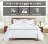 1200 Thread Count Egyptian Cotton Embroidered Duvet Cover Set - Egyptian Cotton Duvet Cover Set by Superior