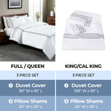 1200 Thread Count Egyptian Cotton Embroidered Duvet Cover Set - Egyptian Cotton Duvet Cover Set by Superior