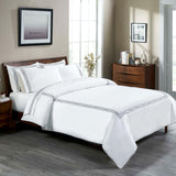 1200 Thread Count Egyptian Cotton Embroidered Duvet Cover Set - Egyptian Cotton Duvet Cover Set by Superior