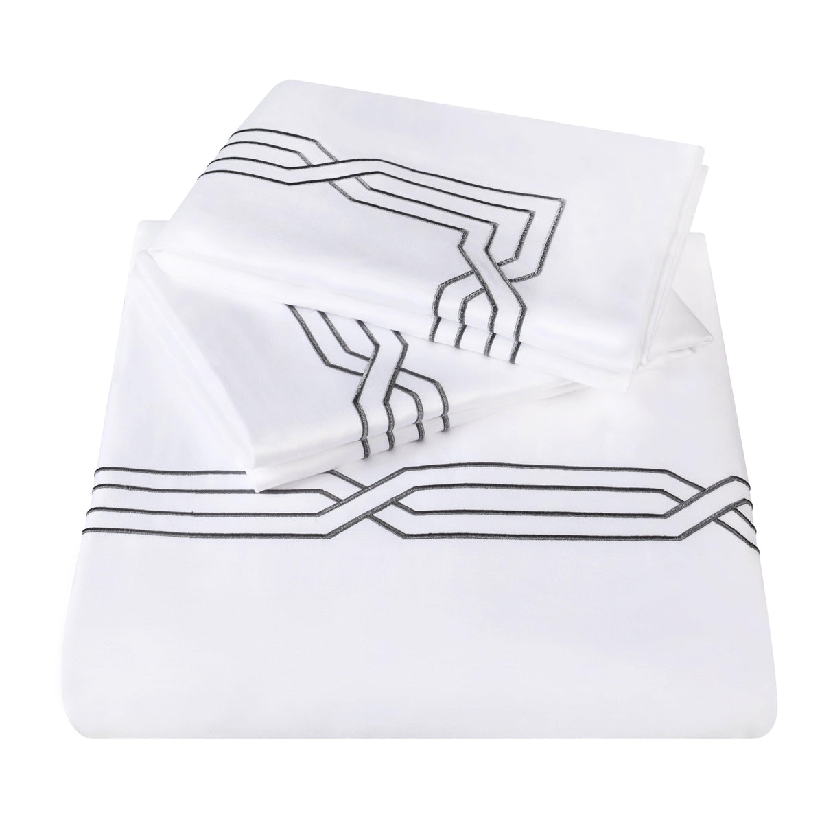 1200 Thread Count Egyptian Cotton Embroidered Duvet Cover Set - Egyptian Cotton Duvet Cover Set by Superior