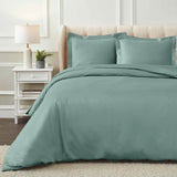 1200 Thread Count Egyptian Cotton Solid Duvet Cover Set - Egyptian Cotton Duvet Cover Set by Superior