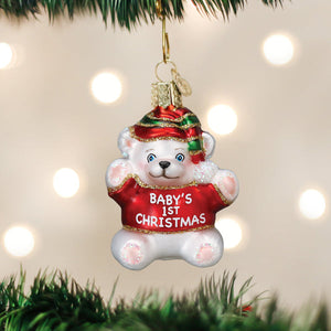 Baby's 1st Christmas Teddy Bear Ornament