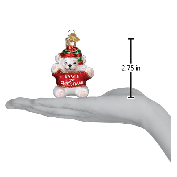 Baby's 1st Christmas Teddy Bear Ornament