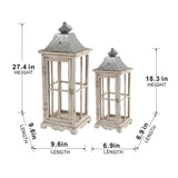 Wooden Candle Lantern DecorativeHurricane Lantern Holder
