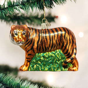 Tiger Ornament by Old World Christmas 1.75 x 3.25 x 4.75 Inches