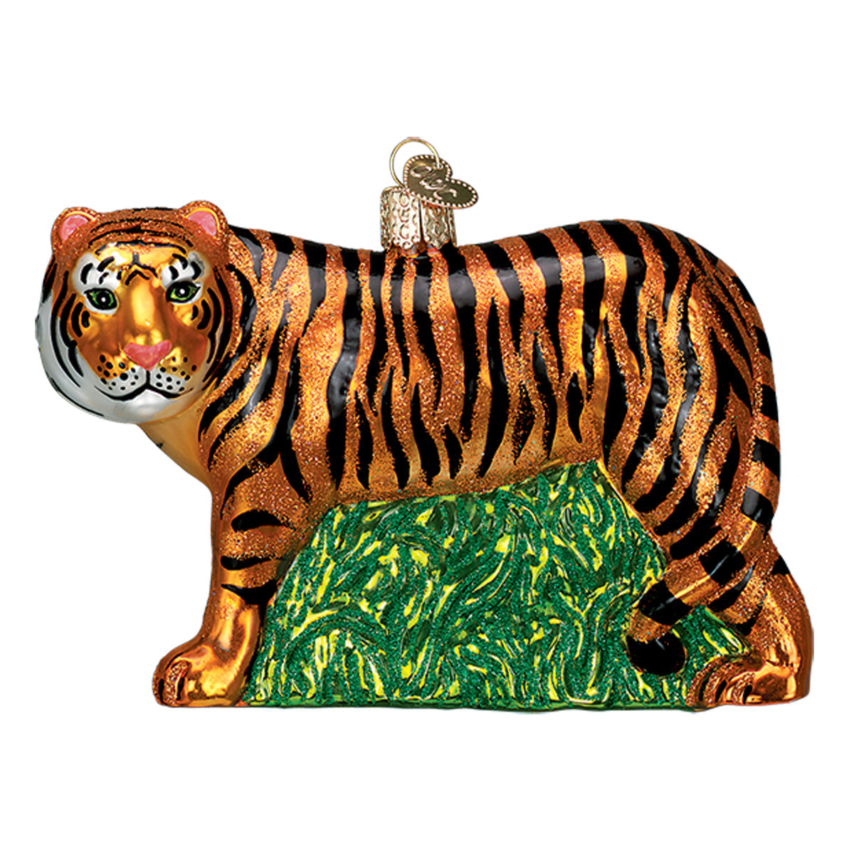 Tiger Ornament by Old World Christmas 1.75 x 3.25 x 4.75 Inches