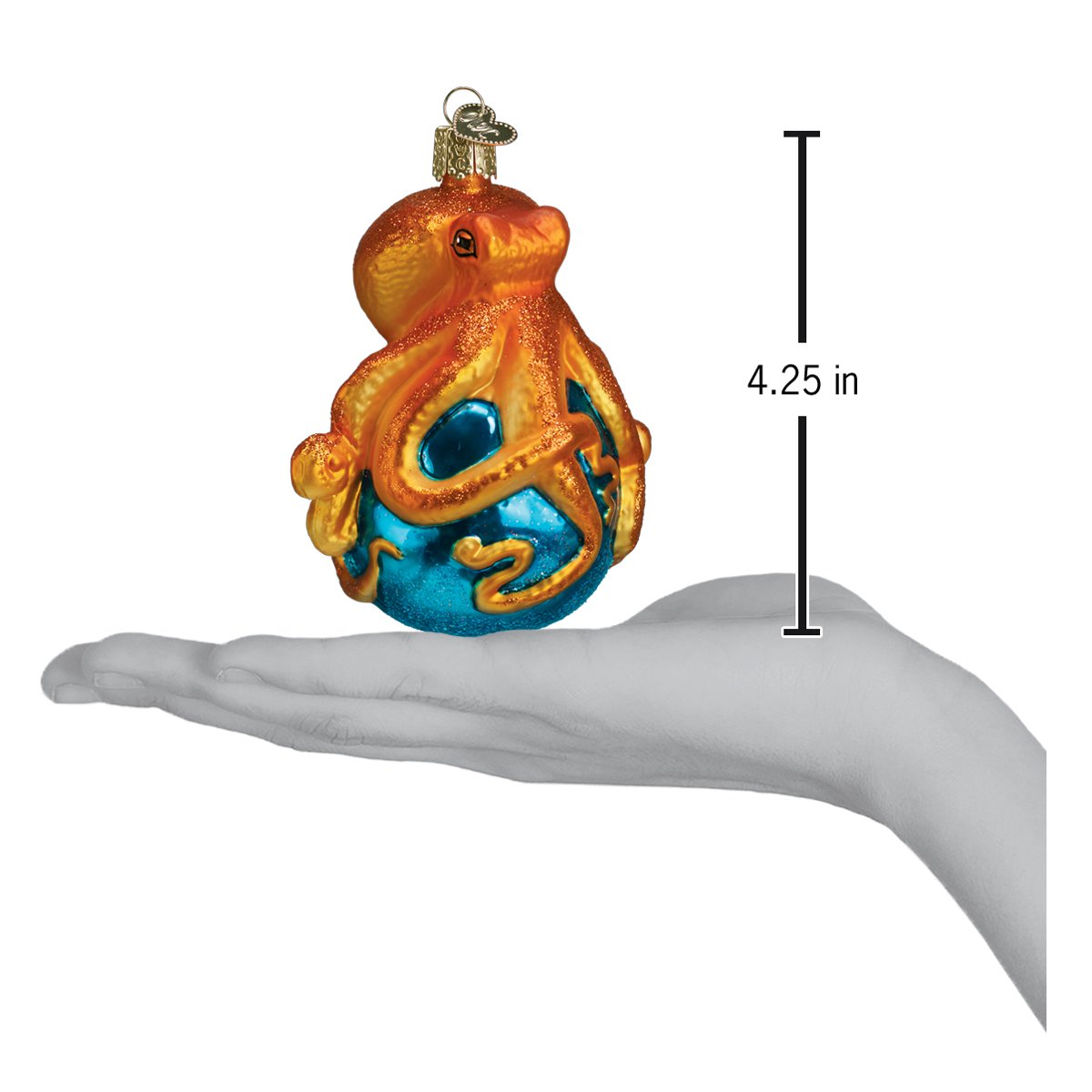 Octopus Ornament 3.75x3x2.5 Inches by Old World Christmas