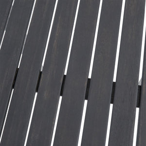 Outdoor Minimalist Acacia Wood Rectangle Bar Table