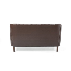 Sophisticated Loveseat With Diamond Stitched Detailing