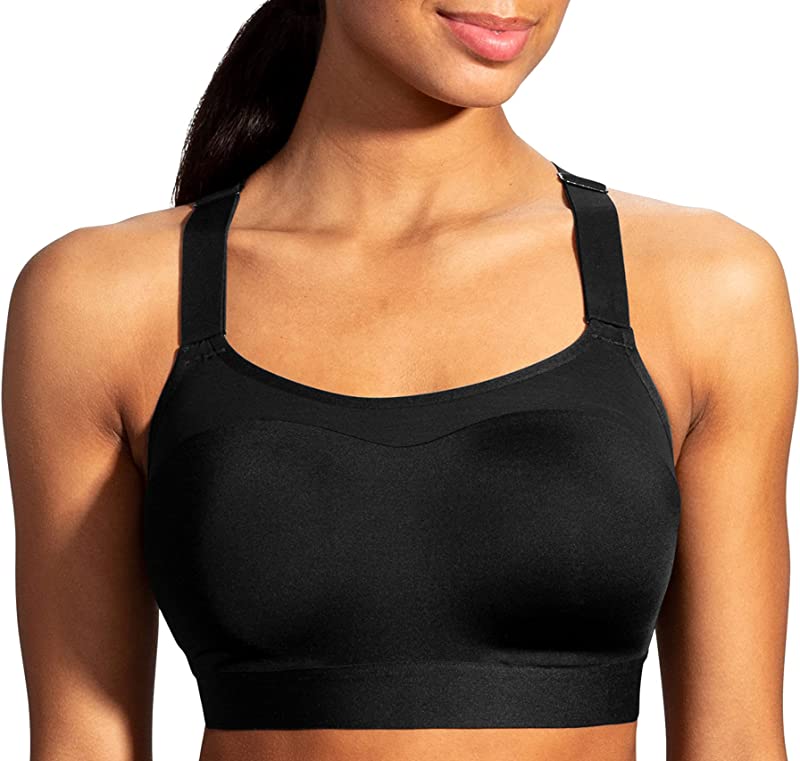 Brooks Women's Dare Racerback Run Bra, Black Size 36D