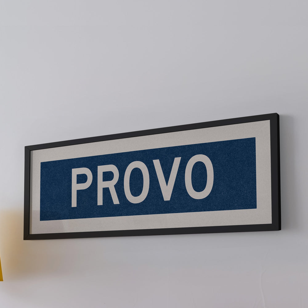 Framed Provo Navy Bus Scroll
