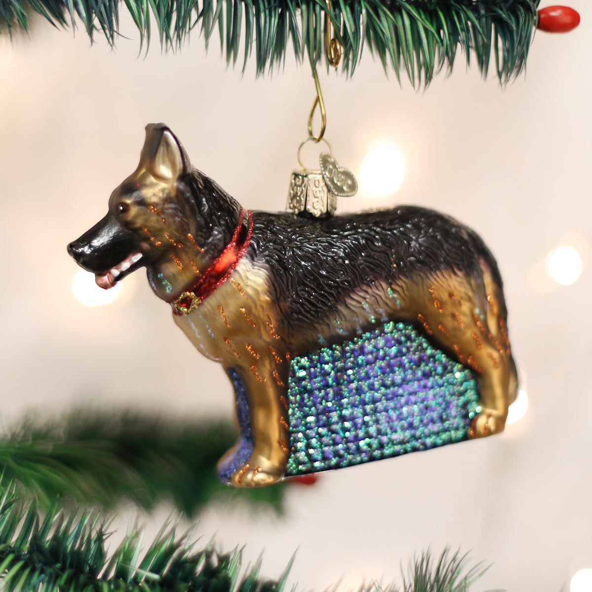 German Shepherd Ornament 3.5x4.25x1.25 by Old World Christmas