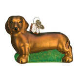 Dachshund Christmas Ornament 2 X 3 X 1.25 Inches