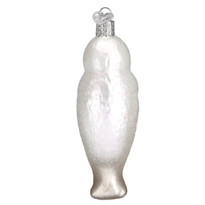 Seal Pup Glass Christmas Ornament