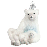 Polar Bear With Cub Figurine