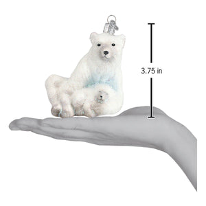 Polar Bear With Cub Figurine