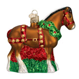 Holiday Clydesdale Ornament 3.5x4x1.25 by Old World Christmas