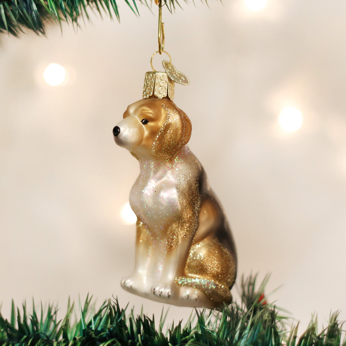 Beagle Ornament 3.5 x 1.5 x 2.25 Inches