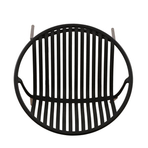 Stackable Outdoor Chairs With Breathable Plastic Backrest (Set of 2)