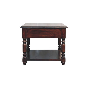 Turned Legs Drawer Table