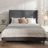 The Harper Tall -  Upholstered bed and Headboard Queen Size