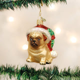 Holly Hat Pug Ornament by Old World Christmas