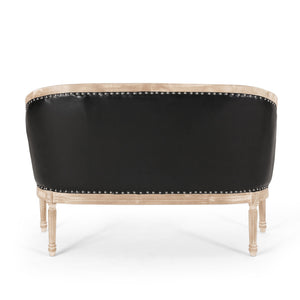 French Country Chesterfield Style Tufted Loveseat