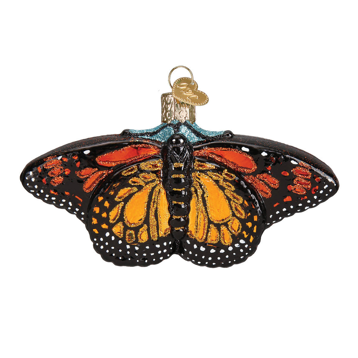 Monarch Butterfly Ornament by Old World Christmas 2.5x4.5x1 Inch
