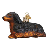 Long-Haired Dachshund Figurine by Old World Christmas