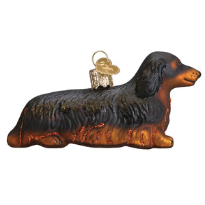 Long-Haired Dachshund Figurine by Old World Christmas