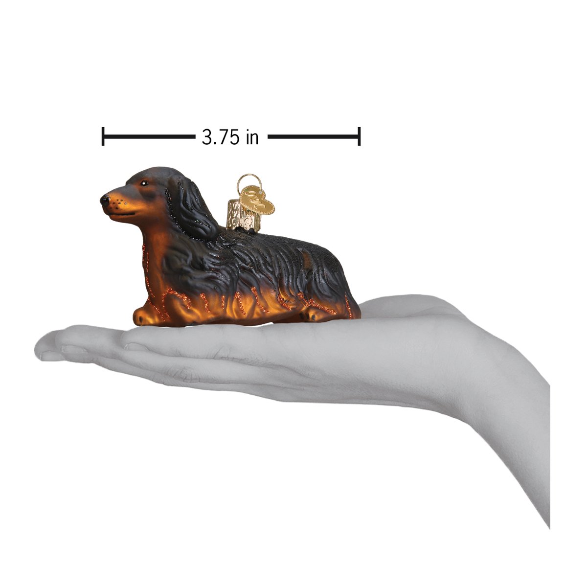 Long-Haired Dachshund Figurine by Old World Christmas