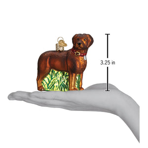 Standing Chocolate Lab Ornament