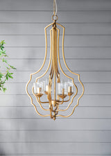 4-Light-Metal-Chandelier,-Hanging-Light-Fixture-with-Adjustable-Chain-for-Kitchen-Dining-Room-Foyer-Entryway,-Bulb-Not-Included-Chandeliers