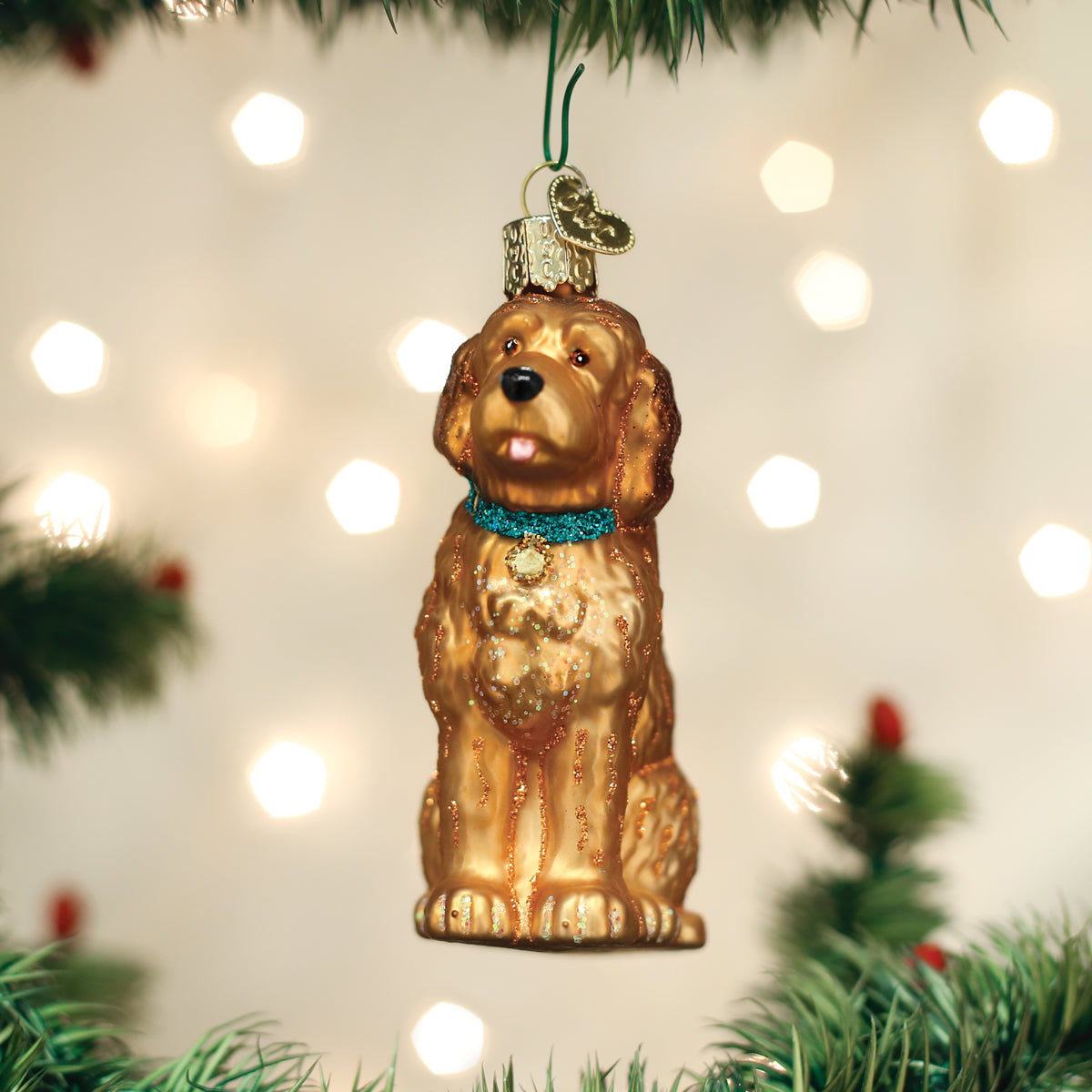 Irish Doodle Ornament 3.75in