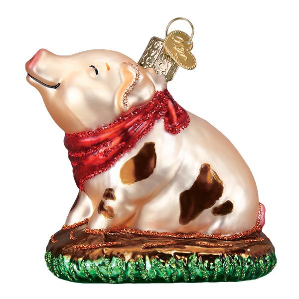 Piggy In The Puddle Christmas Ornament by Old World Christmas