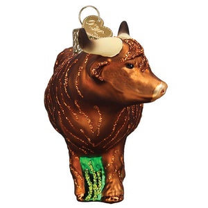 Highland Cow Christmas Ornament