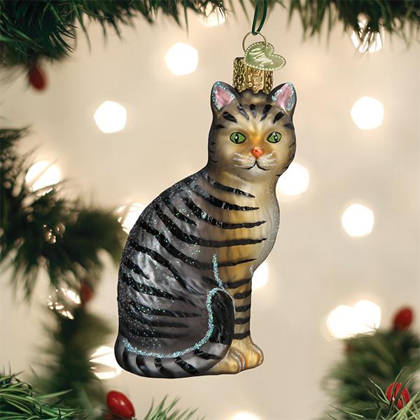 Tabby Cat Ornament by Old World Christmas