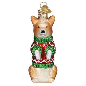 Christmas Corgi Ornament