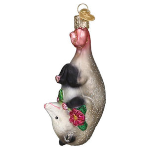 Blossom Opossum Ornament 1.5x2x4.25 in