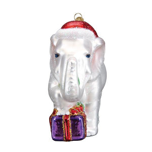 White Elephant Ornament