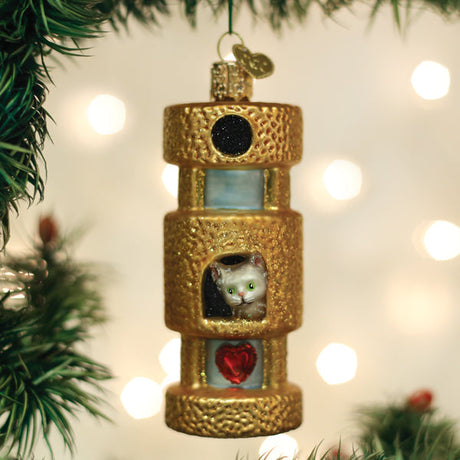 Cat-Tower-Ornament-Christmas-Ornaments